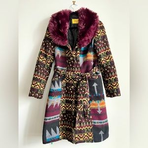 Burgundy traditional coat